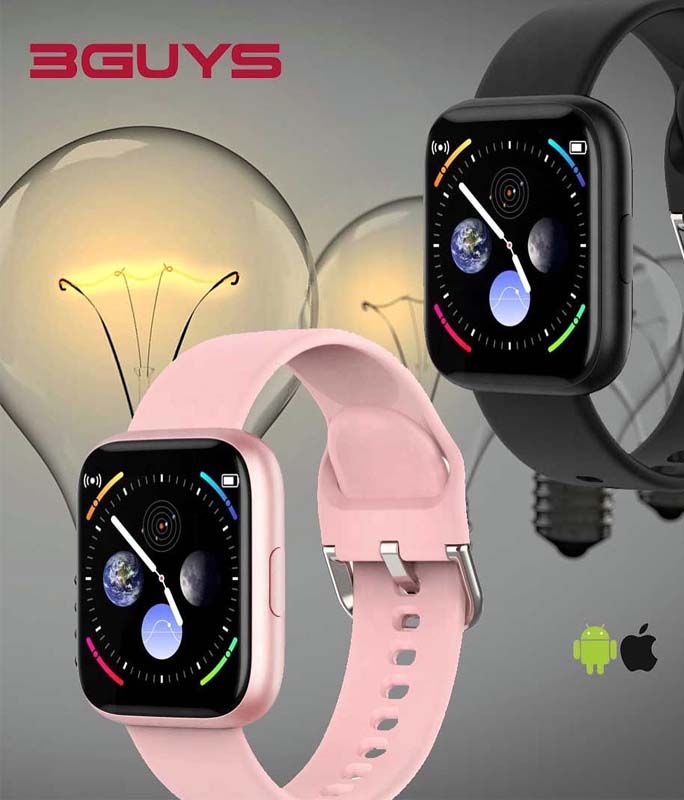 Ρολόι Χειρός 3GUYS 3GW6003 Smartwatch Pink Cilicone Strap 3GUYS
